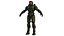 Modello 3D Master Chief altamente dettagliato, armatura spartana realistica