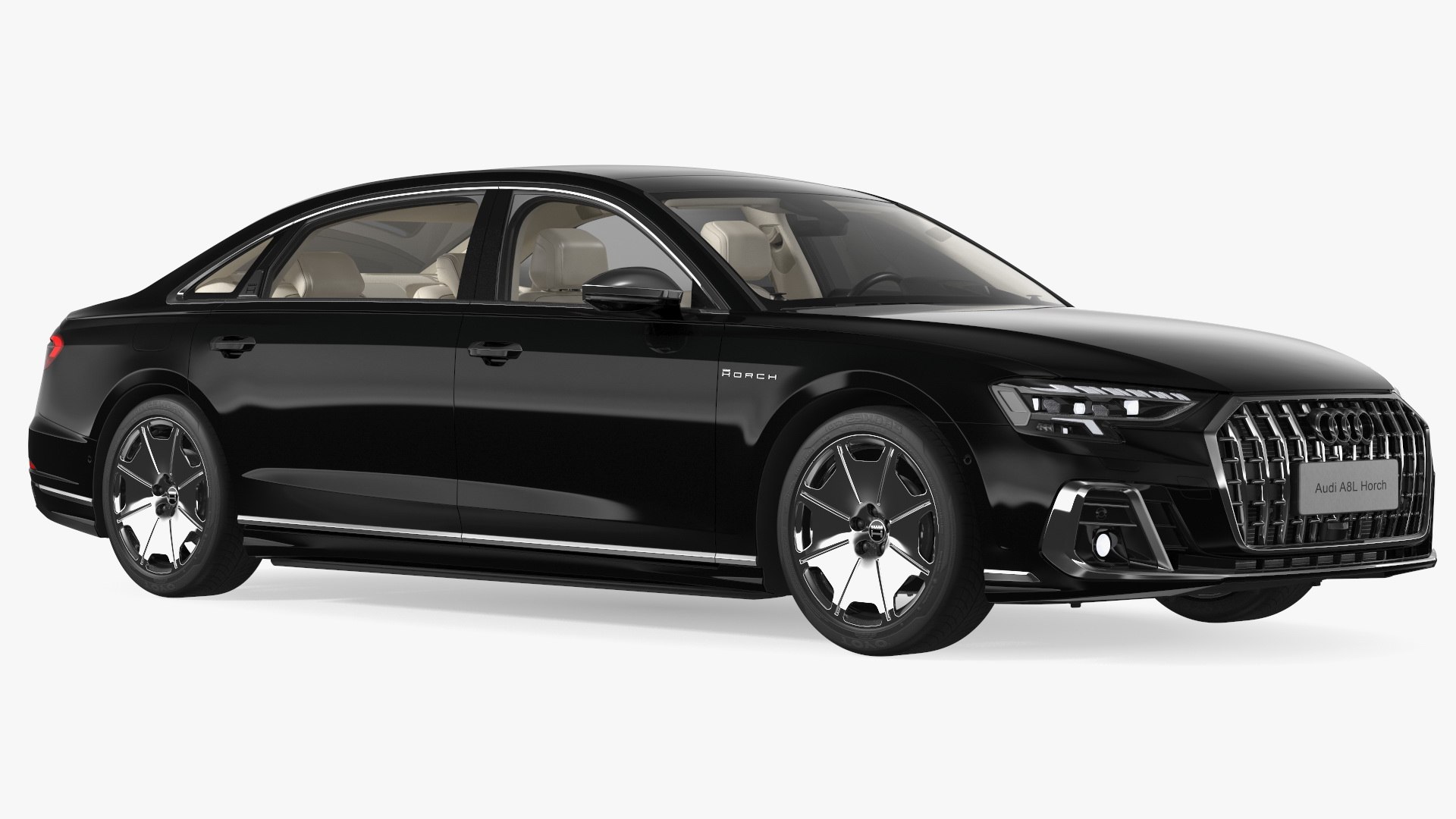 3D model Luxury Sedan Horch Audi A8L Simple Interior - TurboSquid 1987160