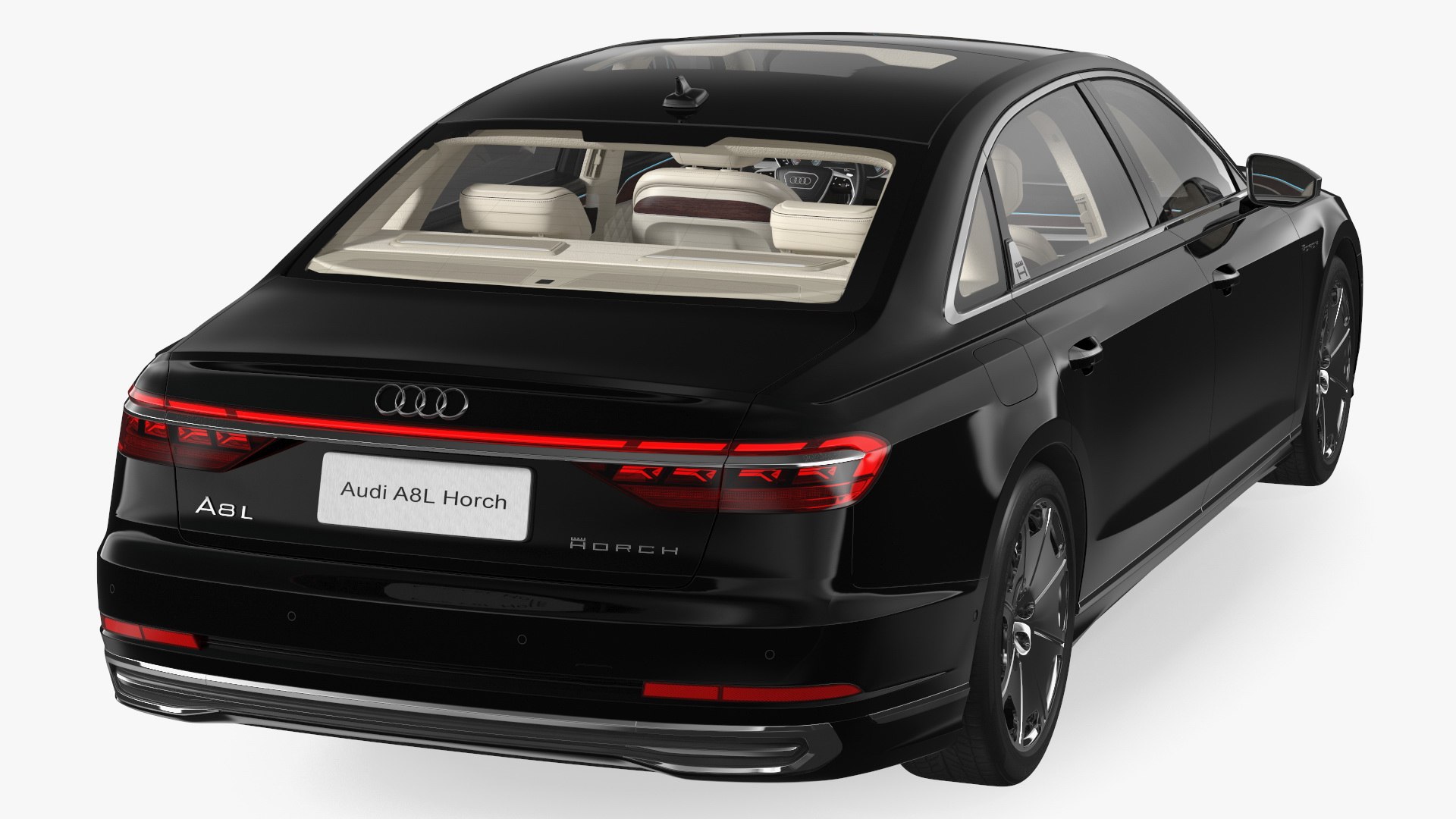 3D model Luxury Sedan Horch Audi A8L Simple Interior - TurboSquid 1987160