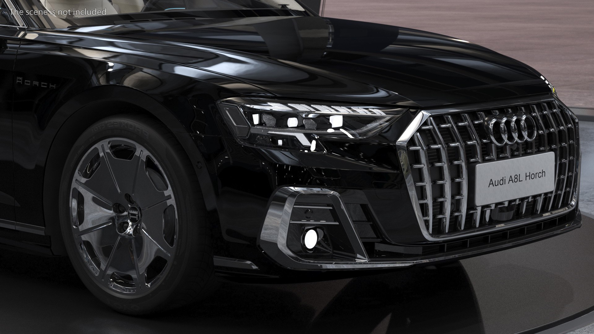 3D model Luxury Sedan Horch Audi A8L Simple Interior - TurboSquid 1987160