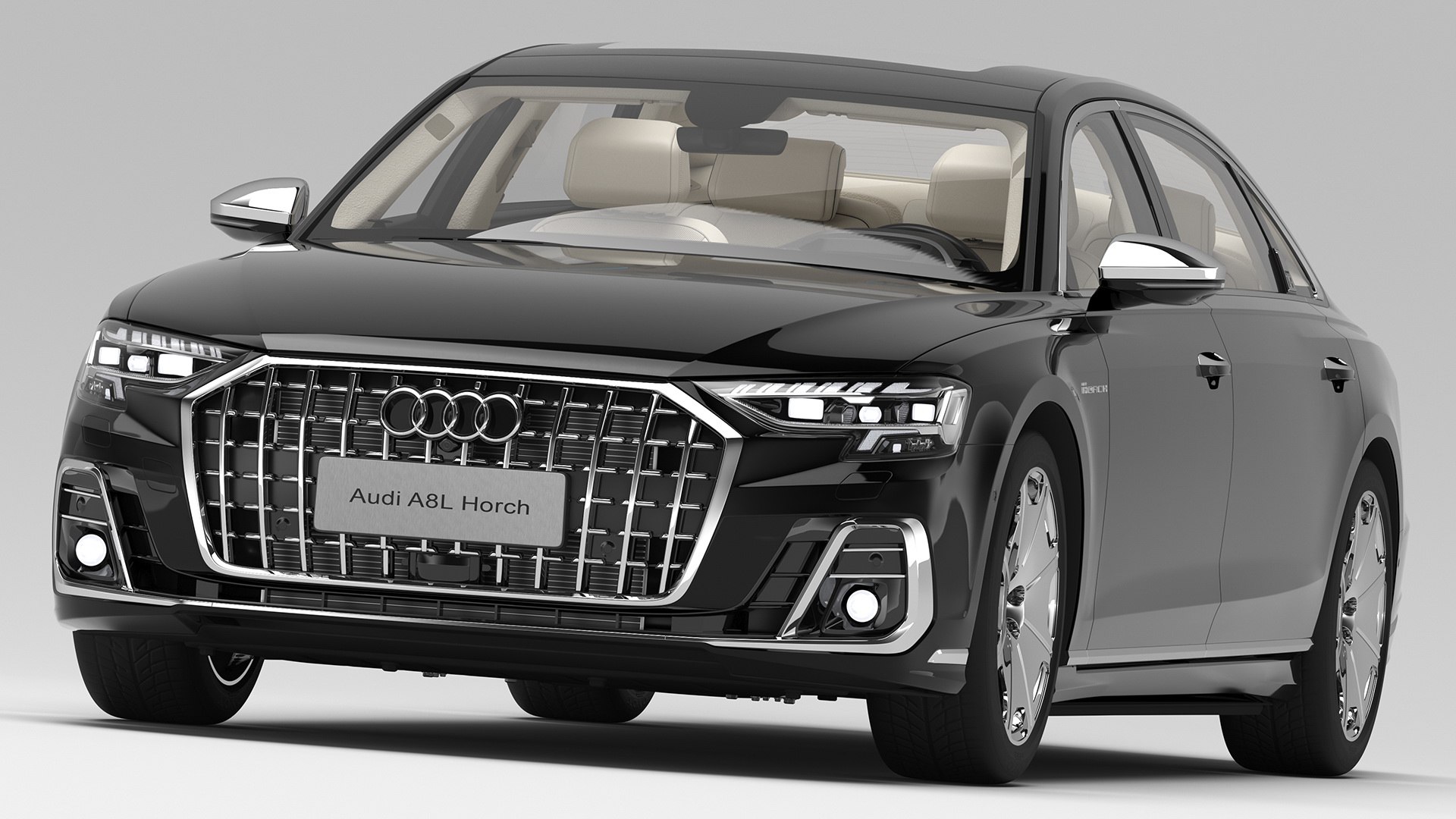 3D model Luxury Sedan Horch Audi A8L Simple Interior - TurboSquid 1987160
