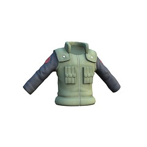 Kakashi Jacket - Clothing - Low poly