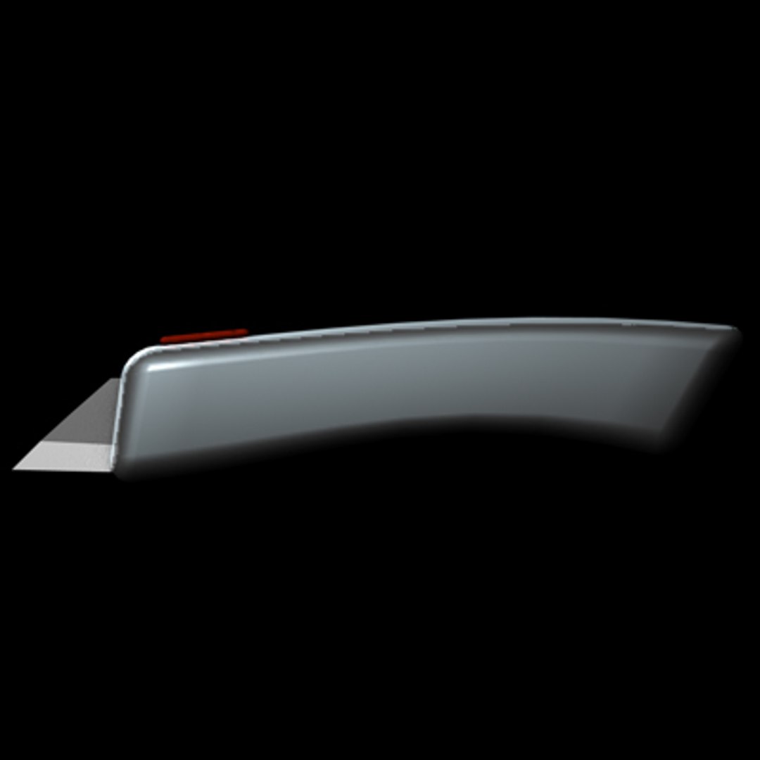 3d Box Cutter Knife Model