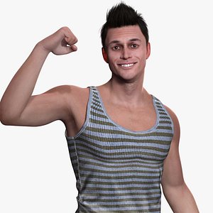 Realistic Male In Casual Outfit Survival - Sport	 Realistic Male In Casual Outfit Survival - Sport 3D