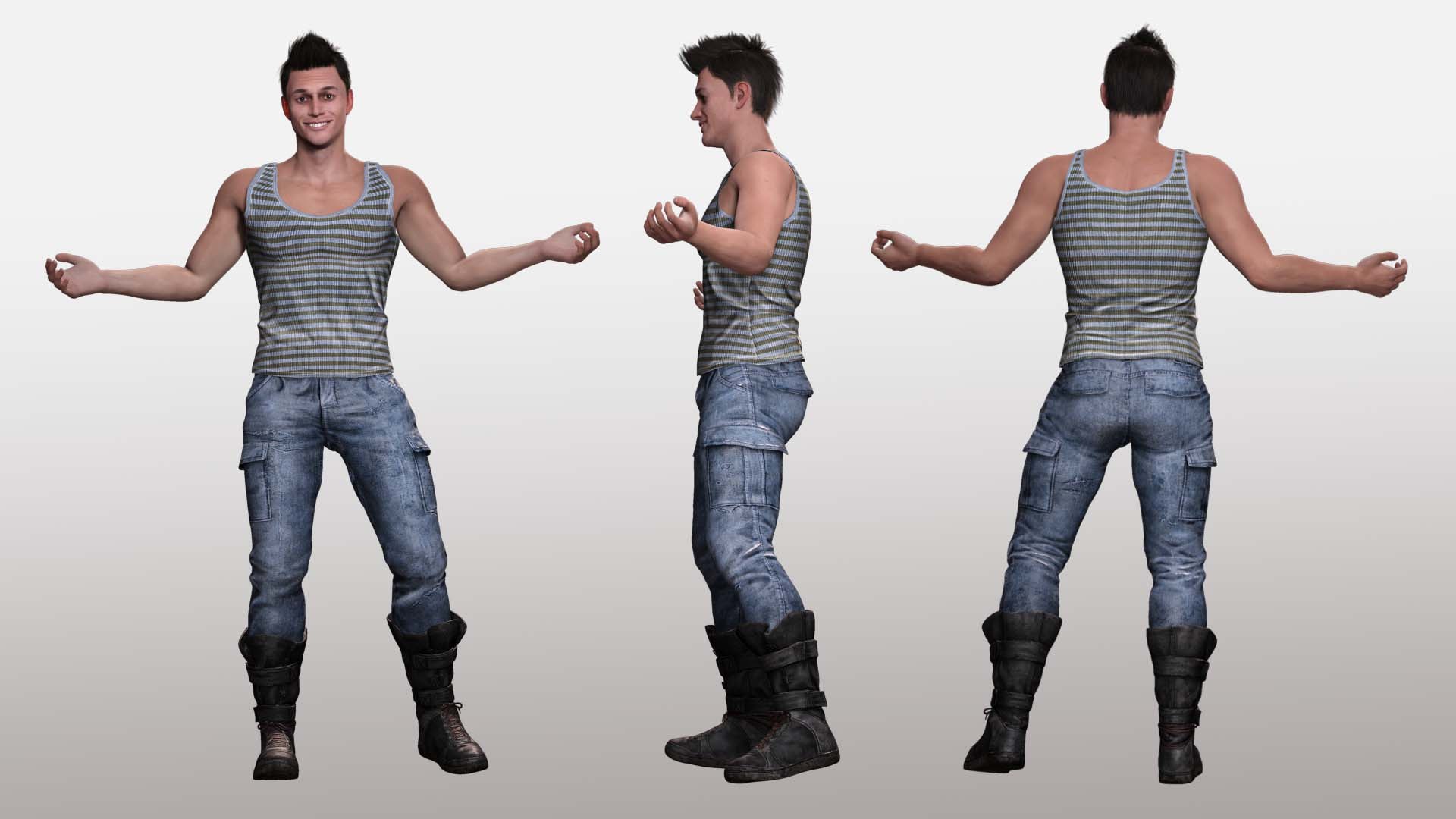 Realistic Male In Casual Outfit Survival - Sport	 Realistic Male In Casual Outfit Survival - Sport 3D https://p.turbosquid.com/ts-thumb/Eo/paHBiw/Mn/1/jpg/1718202837/1920x1080/fit_q87/e31cc63f4292764f8d0cb61c4f85cb48b74a0f8f/1.jpg