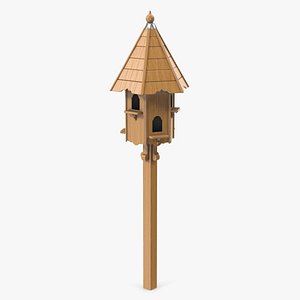 Wooden Dovecote for Six Nests 3D model