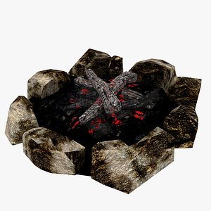 camping ash 3d model