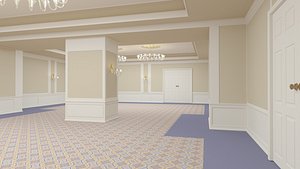 Hotel Ballroom 12 Holmes Room 3D model