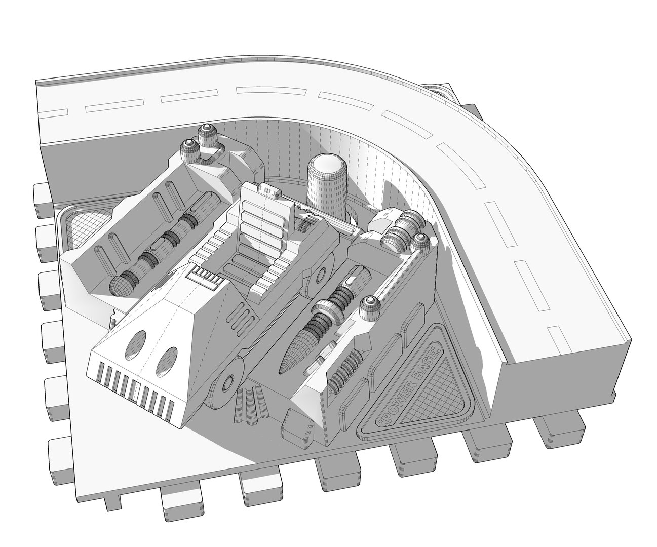 3D Diaclone Powerbase - TurboSquid 1150736