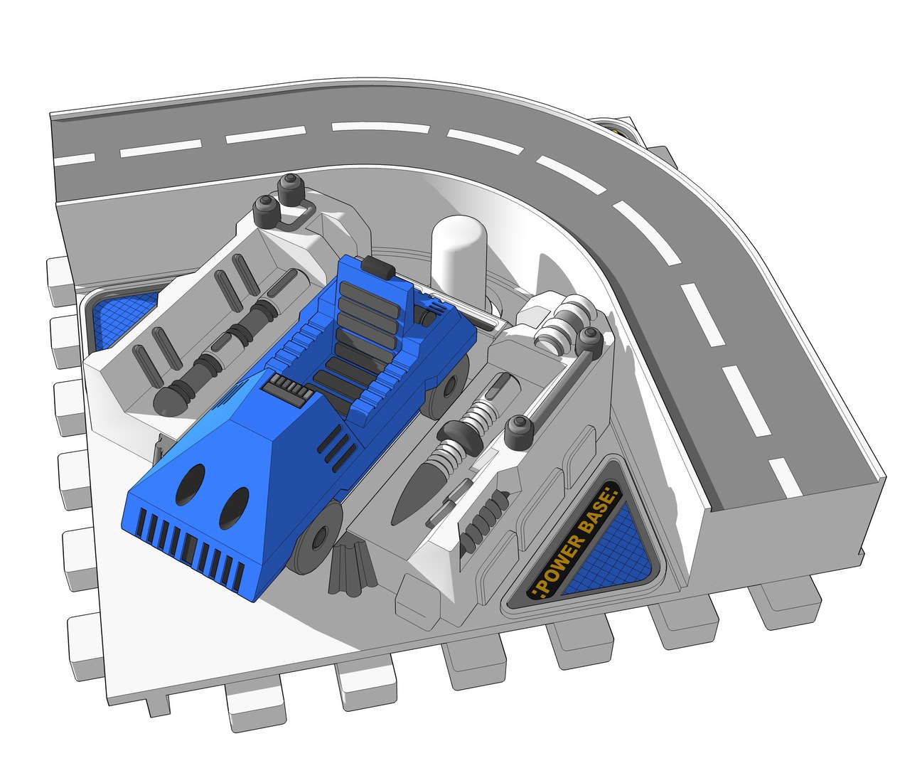 3D Diaclone Powerbase - TurboSquid 1150736