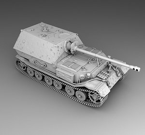3D German tank Ferdinand model