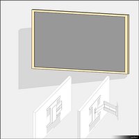 TV width Wall Bracket 01428se