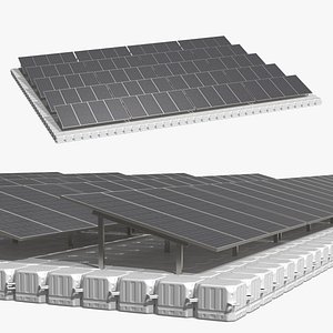 Energy Floating Solar Array with Pontoon Platform