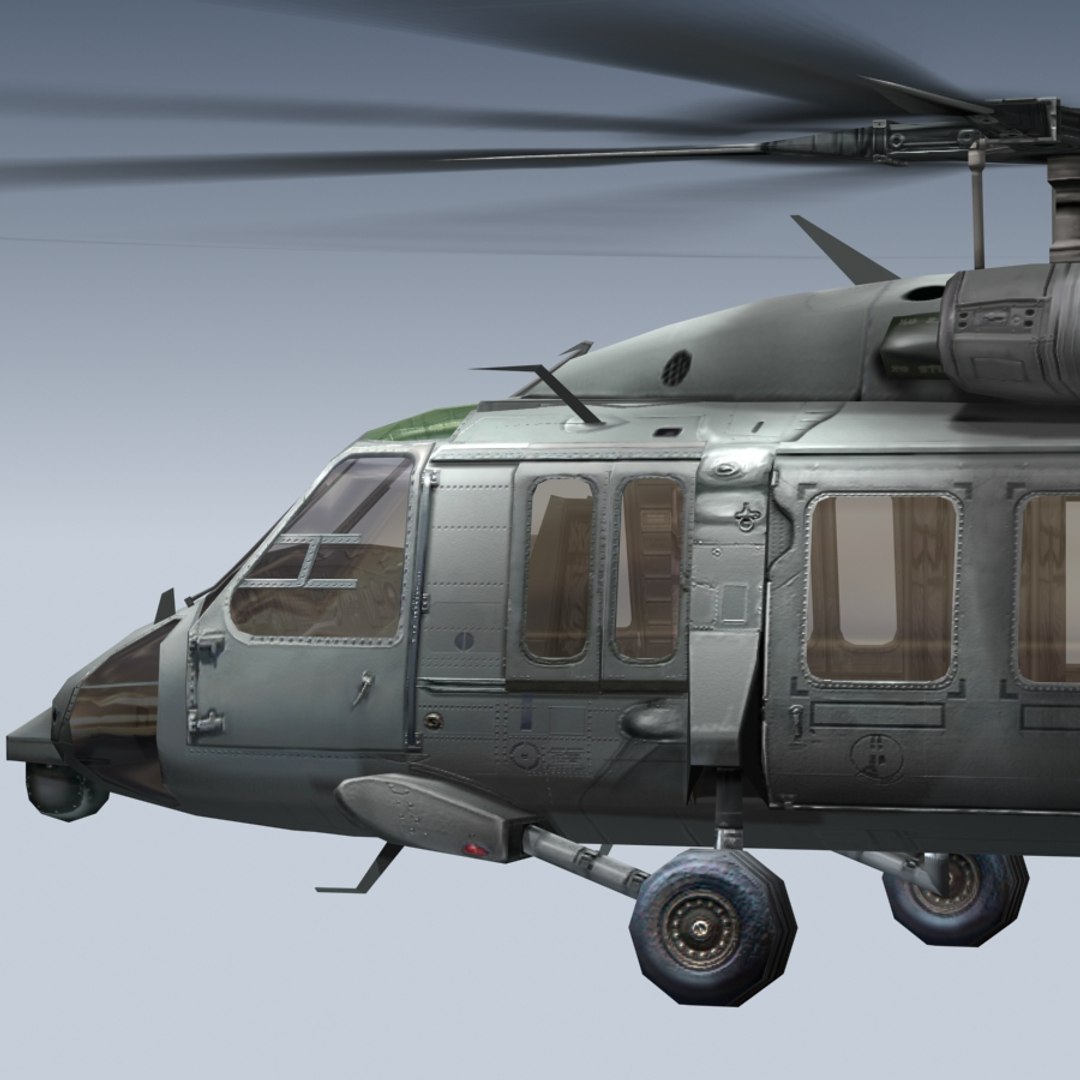 3d Model Rotor Disk Blackhawk Cockpit