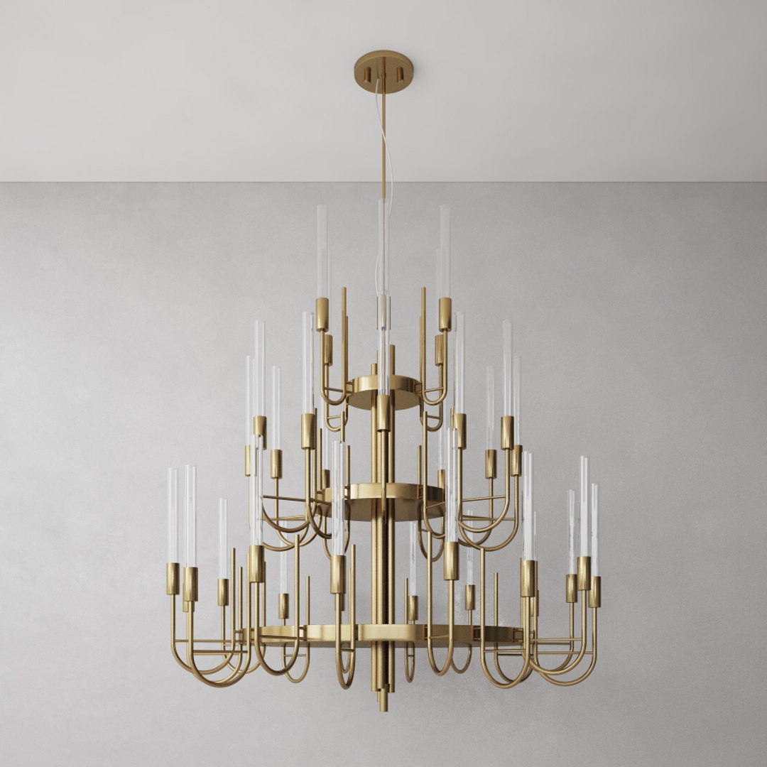 Luxxu Gala Suspension Chandelier 3D Model - TurboSquid 1574291