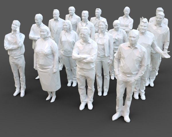 Modello 3D Statuette umane stilizzate Pack 2 - TurboSquid 1147642