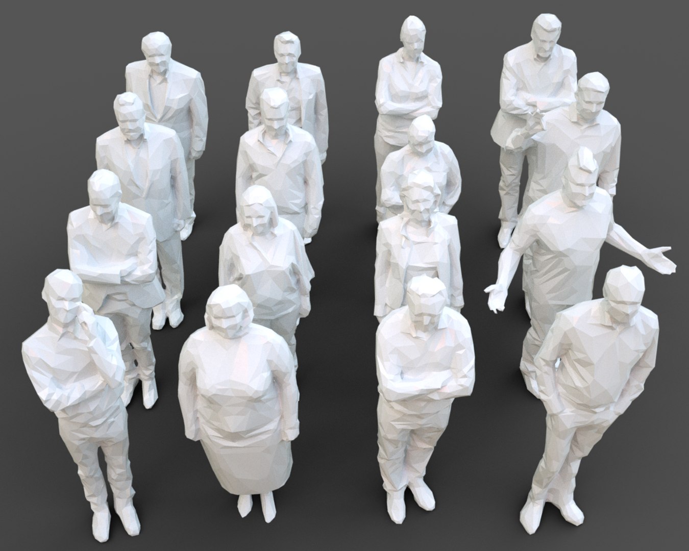3D model architectural stylized human character | 1147642 | TurboSquid