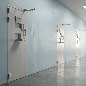 Prison Cell Door with Wall Module