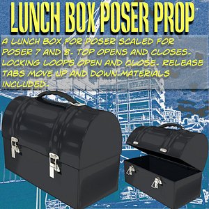 3d model lunch box poser prop