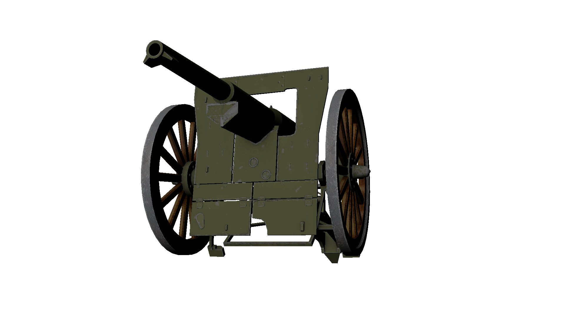 Cannon Schneider 1897 75mm 3D model TurboSquid 2147681