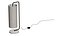 Crate and Barrel Oralee Glass Cylinder Table Lamp