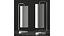 Crate and Barrel Oralee Glass Cylinder Table Lamp