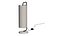 Crate and Barrel Oralee Glass Cylinder Table Lamp