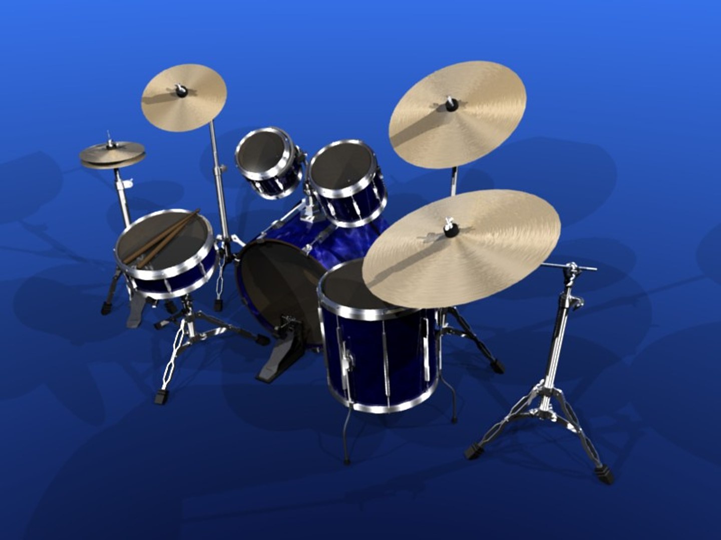 3d Drums Model