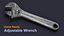 3D Adjustable Wrench model