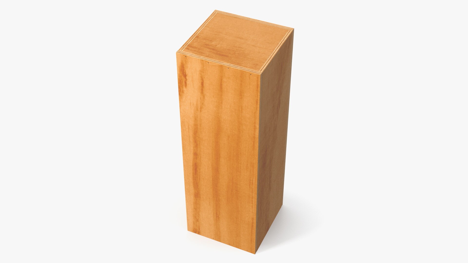 Wooden Box for Champagne 3D model preview