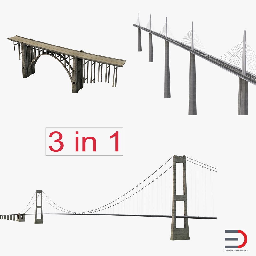 Bridges 3D Models Collection 3D model preview