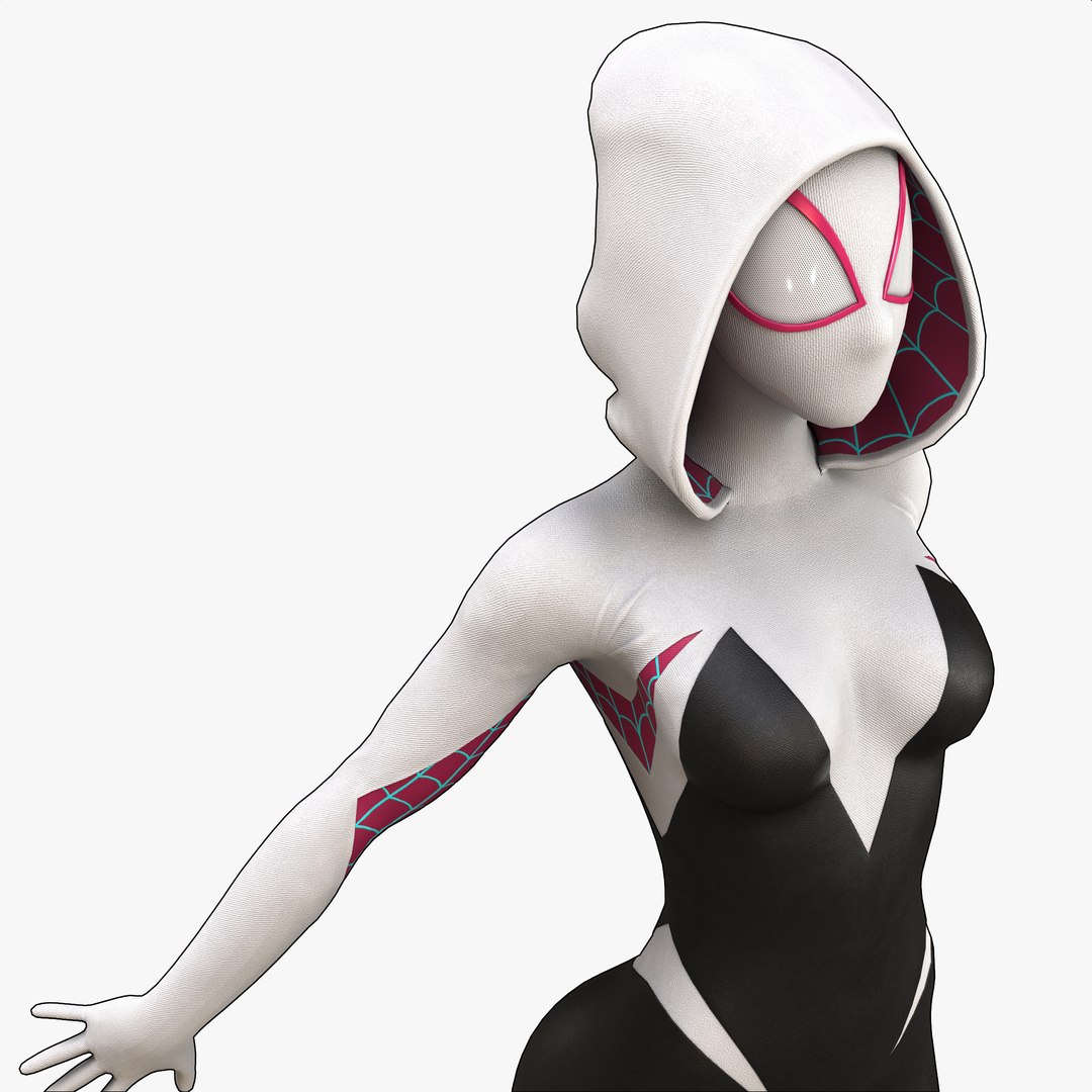 Gwen Stacy Spider-woman 3D Model - TurboSquid 2108236