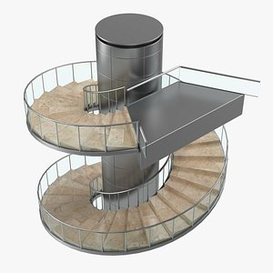 modern stairs 3D