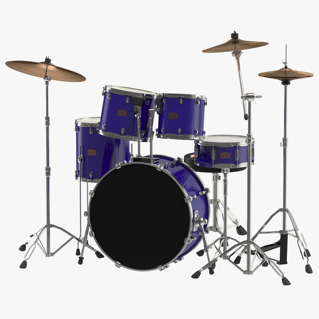 Drum Kit Generic 3D Model 3D model preview
