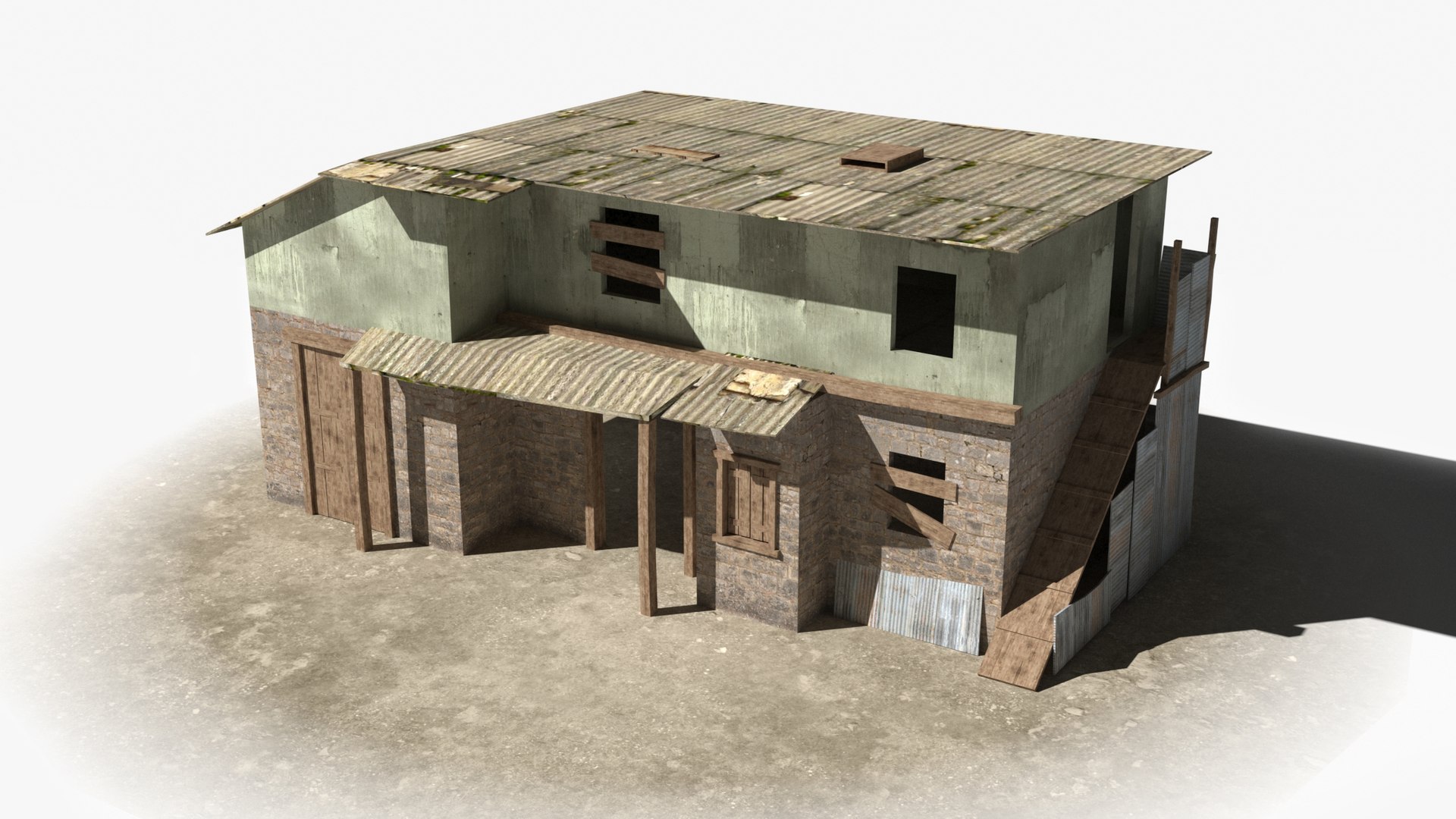 Slum X7 3D Model - TurboSquid 2301203