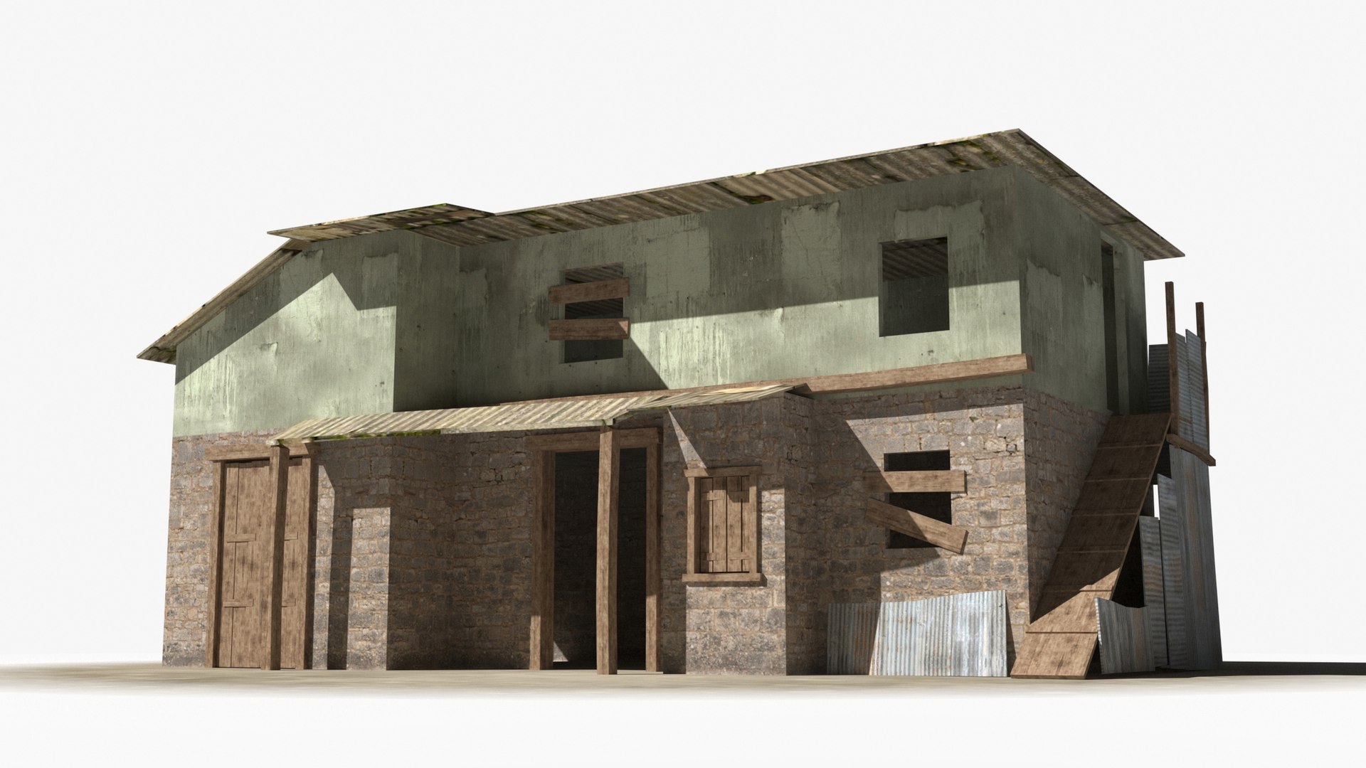 Slum X7 3D Model - TurboSquid 2301203