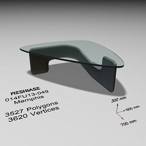 3d designer table glass -
