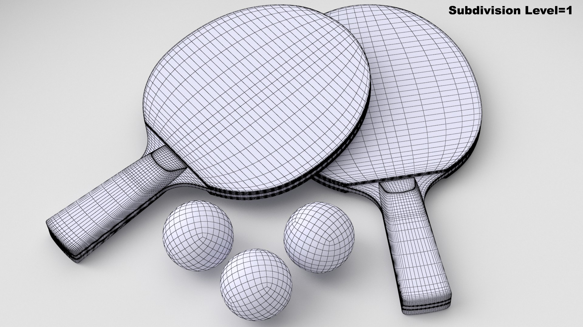3D Ping Pong Paddles 01 - TurboSquid 1954666
