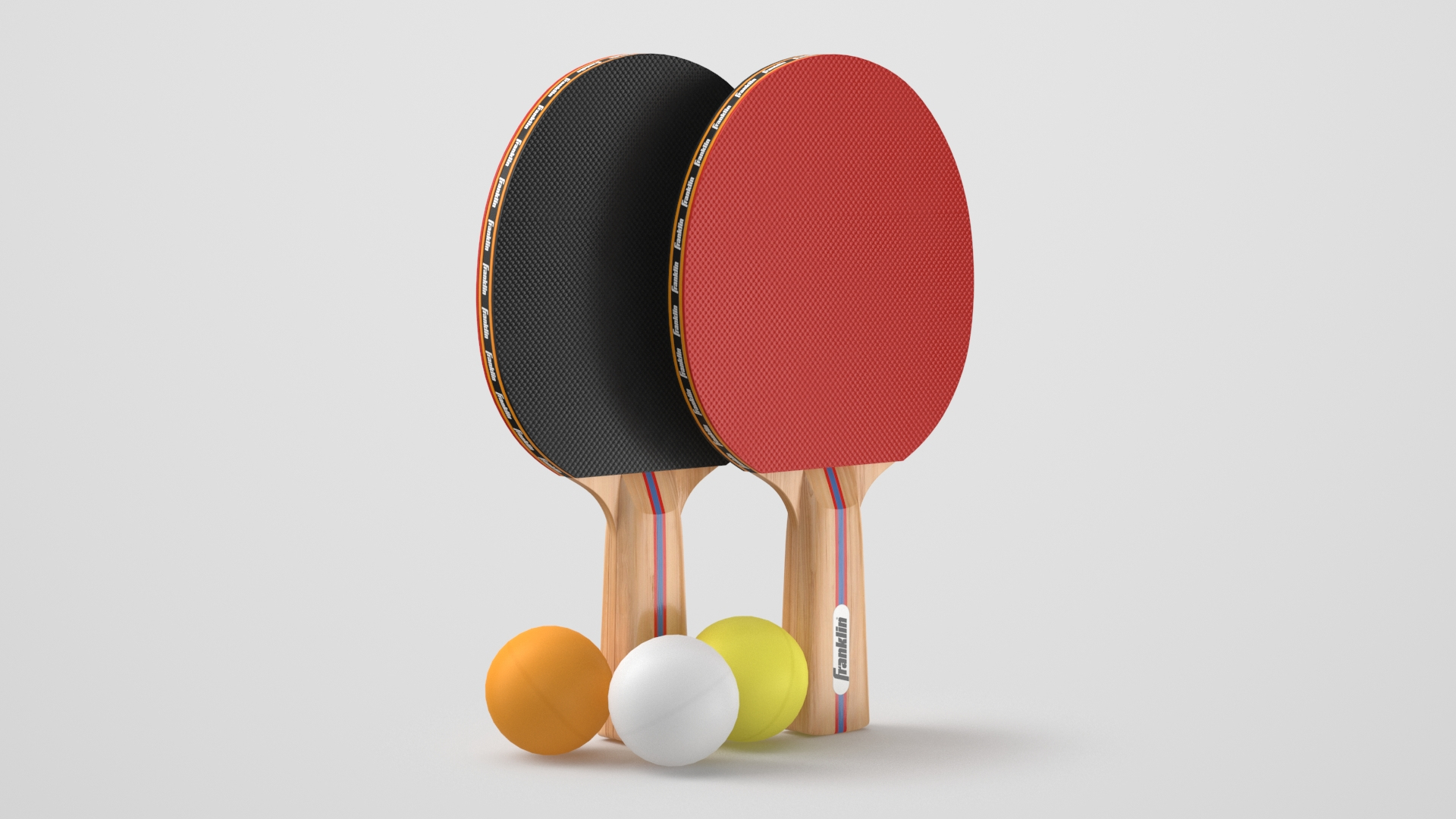 Yin Yang Tigers Colorful Design Ping Pong Paddle, Premium 5 Ply Table