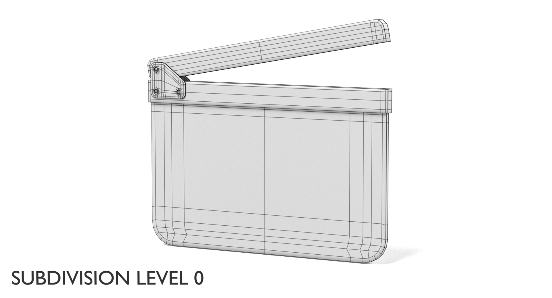 Clapperboard Clapper Board Model - TurboSquid 1168596