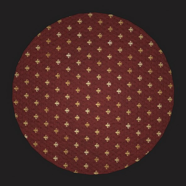 3D Medieval Round Tapestry Design Two
