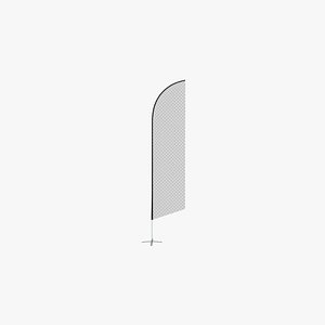promo flag feather model