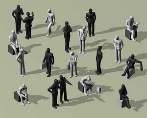man people male 3d model