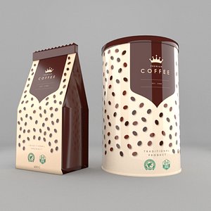 coffee pack 3d model