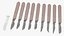 Sterile Scalpels with Plastic Handles Set