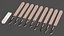 Sterile Scalpels with Plastic Handles Set