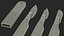 Sterile Scalpels with Plastic Handles Set