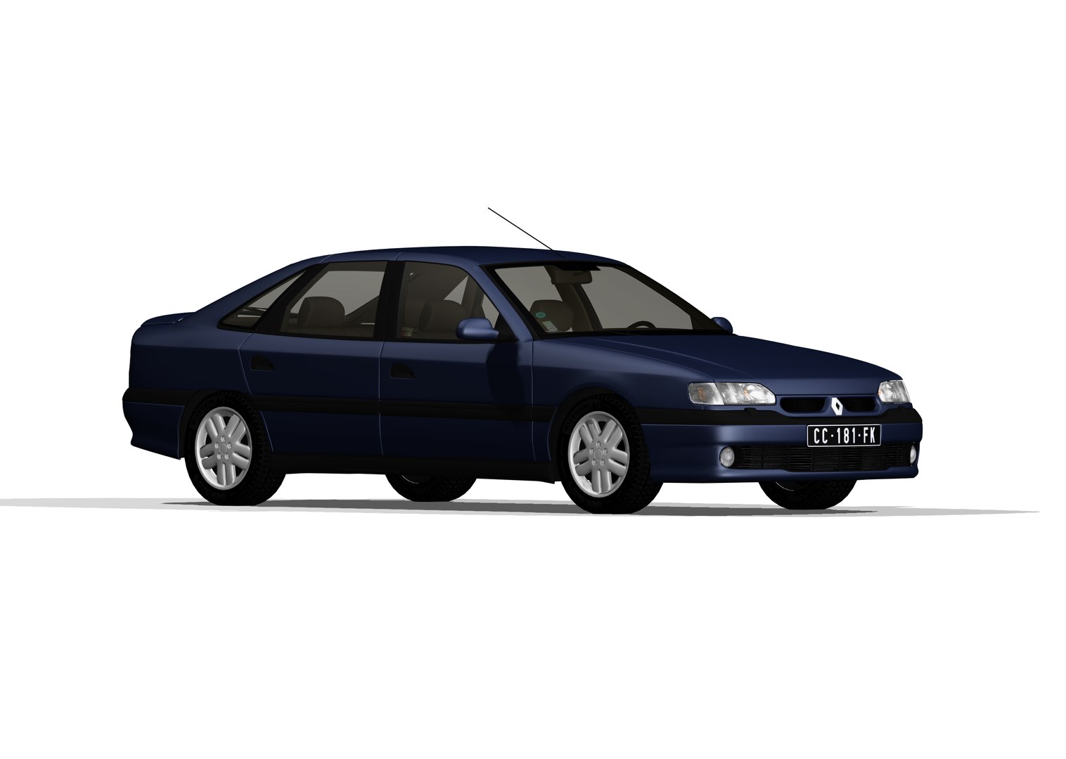 Renault Safrane Baccara 1993 3D Model - TurboSquid 1860438