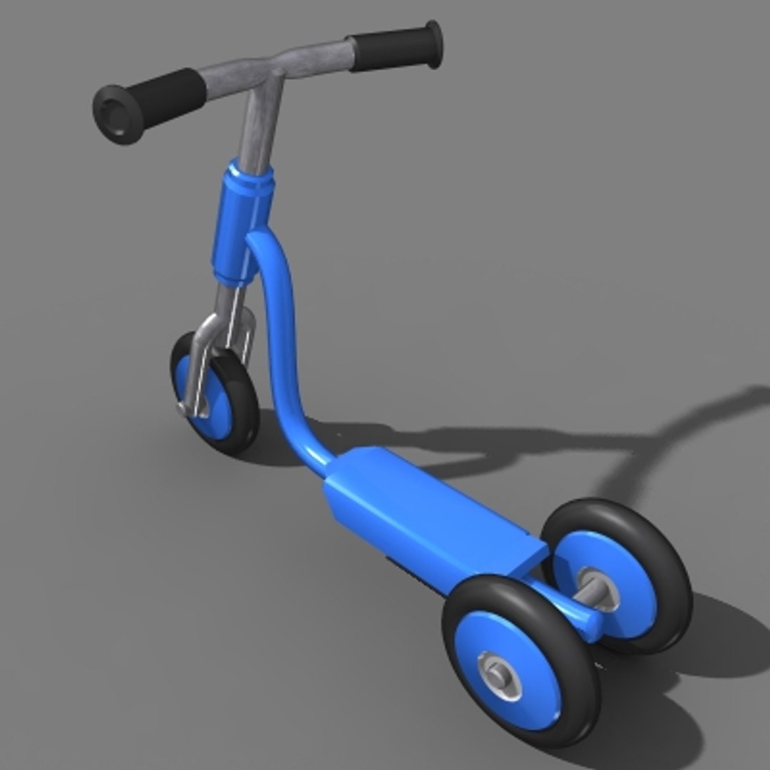 childs scooter 3d model