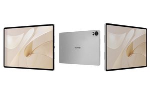 3D Huawei MatePad Air 12 2024 Feather Sand White Low Poly